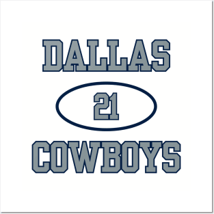 DALLAS COWBOYS DEION SANDERS / EZEKIEL ELLIOTT #21 Posters and Art